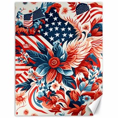 America Pattern Canvas 18  X 24  by Valentinaart