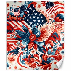 America Pattern Canvas 20  X 24  by Valentinaart