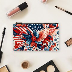 America Pattern Cosmetic Bag (small) by Valentinaart