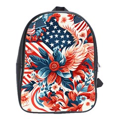 America pattern School Bag (Large)