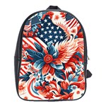 America pattern School Bag (Large) Front