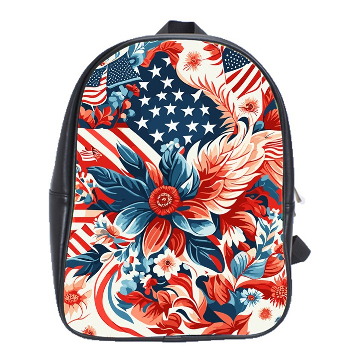 America pattern School Bag (Large)