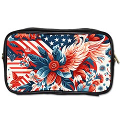 America Pattern Toiletries Bag (one Side) by Valentinaart