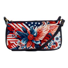 America pattern Shoulder Clutch Bag