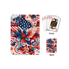 America Pattern Playing Cards Single Design (mini) by Valentinaart