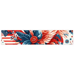 America Pattern Small Premium Plush Fleece Scarf