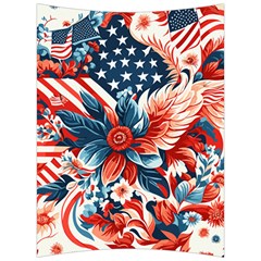 America Pattern Back Support Cushion by Valentinaart