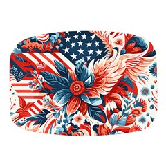 America pattern Mini Square Pill Box