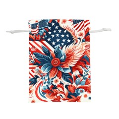 America pattern Lightweight Drawstring Pouch (L)