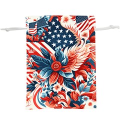 America pattern Lightweight Drawstring Pouch (XL)