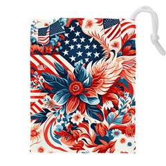 America pattern Drawstring Pouch (4XL)