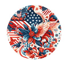 America pattern Mini Round Pill Box (Pack of 5)