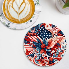 America pattern UV Print Round Tile Coaster