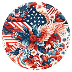 America pattern Round Trivet