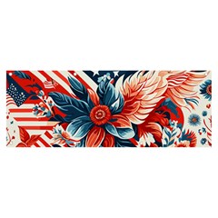 America pattern Banner and Sign 8  x 3 