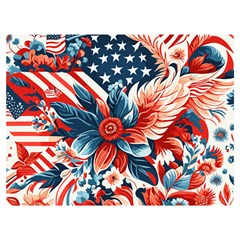 America pattern Premium Plush Fleece Blanket (Extra Small)