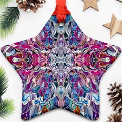 Ammonite Blend Smudge  Star Ornament (Two Sides)