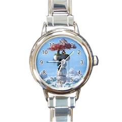 Images (24) Round Italian Charm Watch