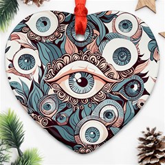 Eyes Pattern Ornament (heart)