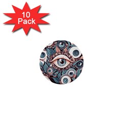 Eyes Pattern 1  Mini Buttons (10 Pack) 