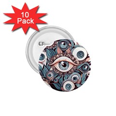 Eyes Pattern 1 75  Buttons (10 Pack) by Valentinaart