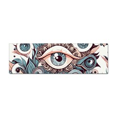 Eyes Pattern Sticker (bumper) by Valentinaart