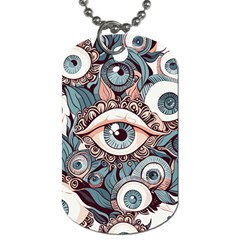 Eyes Pattern Dog Tag (one Side) by Valentinaart