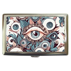 Eyes Pattern Cigarette Money Case by Valentinaart