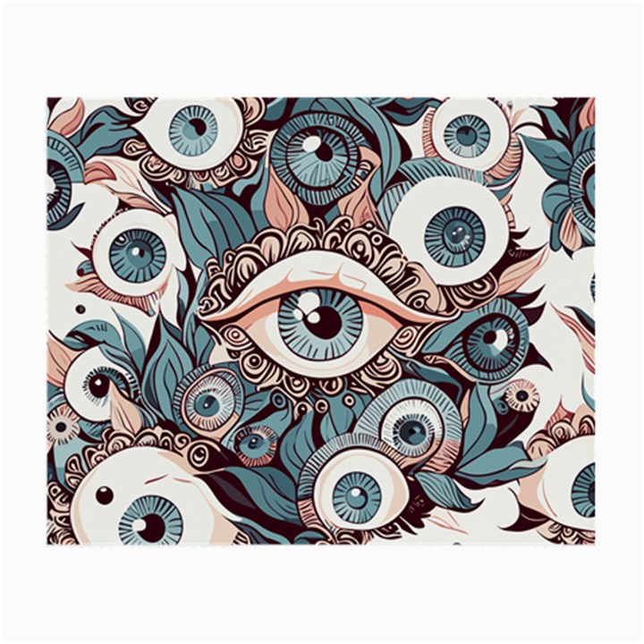 Eyes pattern Small Glasses Cloth