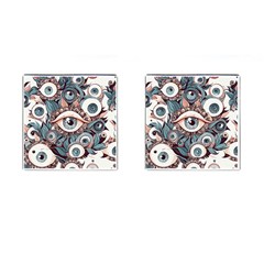 Eyes Pattern Cufflinks (square) by Valentinaart