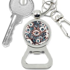 Eyes Pattern Bottle Opener Key Chain by Valentinaart