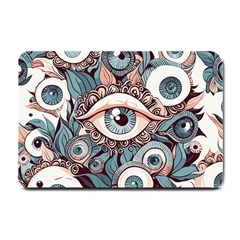 Eyes Pattern Small Doormat by Valentinaart