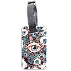 Eyes Pattern Luggage Tag (two Sides) by Valentinaart