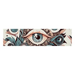 Eyes Pattern Banner And Sign 4  X 1  by Valentinaart