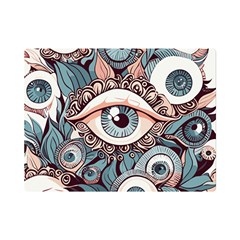 Eyes Pattern Premium Plush Fleece Blanket (mini) by Valentinaart