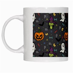 Halloween Pattern Bat White Mug by Bangk1t