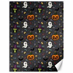 Halloween Pattern Bat Canvas 12  X 16  by Bangk1t