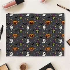 Halloween Pattern Bat Cosmetic Bag (xl) by Bangk1t