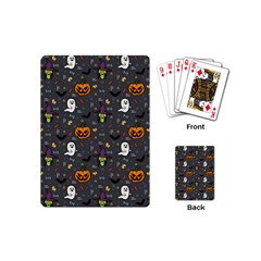 Halloween Pattern Bat Playing Cards Single Design (mini) by Bangk1t