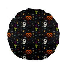 Halloween Pattern Bat Standard 15  Premium Round Cushions by Bangk1t