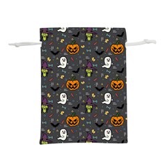 Halloween Pattern Bat Lightweight Drawstring Pouch (l) by Bangk1t