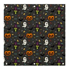 Halloween Pattern Bat Banner And Sign 4  X 4  by Bangk1t