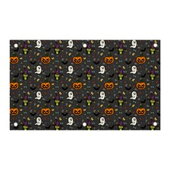 Halloween Pattern Bat Banner And Sign 5  X 3  by Bangk1t