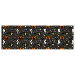 Halloween Pattern Bat Banner And Sign 9  X 3  by Bangk1t