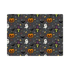 Halloween Pattern Bat Premium Plush Fleece Blanket (mini) by Bangk1t