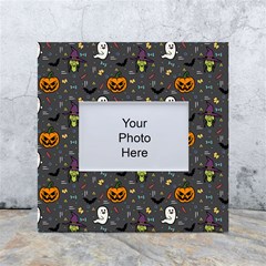 Halloween Pattern Bat White Box Photo Frame 4  X 6  by Bangk1t