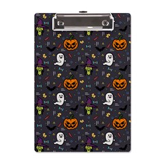 Halloween Pattern Bat A5 Acrylic Clipboard by Bangk1t