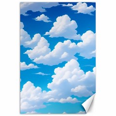 Sky Clouds Blue Cartoon Animated Canvas 20  X 30  by Bangk1t