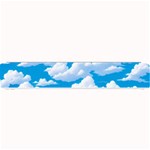 Sky Clouds Blue Cartoon Animated Small Bar Mat 24 x4  Bar Mat