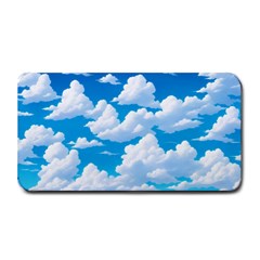 Sky Clouds Blue Cartoon Animated Medium Bar Mat by Bangk1t